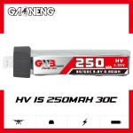 GAONENG GNB 1S 250mAh 3.8V 30C Plastic Head PH2.0 RC LiPo Battery HV LiHV Inductrix  FPV BNF BLADE RC Horizon  Quads Toy